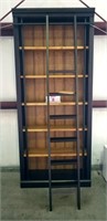 Book Shelf with Ladder - Black/Brown