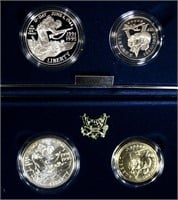 (2) 1991-1995 WWII 2-Piece Silver Proof Commems