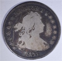 1804 DRAPED BUST QUARTER  G/VG