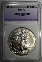 2013 AMERICAN SILVER EAGLE, APCG PERFECT GEM BU