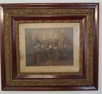 Picture of a Family w/ Unique Frame