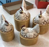 4 pieces chicken canister set.