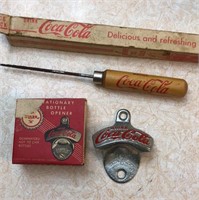 Coca Cola ice pick, bottle opener