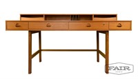 Peter Lovig Nielsen Teak Flip Top Desk