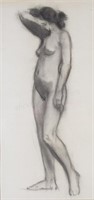 Frank Tenney Johnson 24x17 Pencil/Paper Female Nud