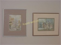 Pair of Antonie Burda Original Art