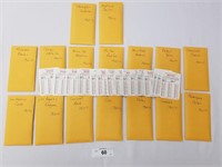 1960RR Season APBA Baseball Card Set-25 Cards per