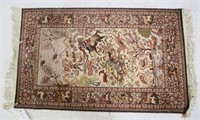 SMALL MACHINE MADE TABRIZ CARPET