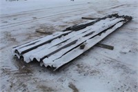 Approx (12) 18ft-25ft Galvanized Guard Rail