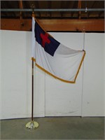 Christian Flag & Pole