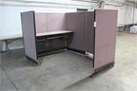 Office Cubicle, Approx 78"x100"x68", (6) Panels