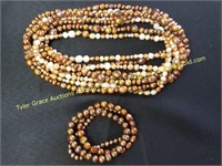 LARGE LOT OF COSTUME JEWELRY PEARL NECKLACE