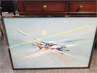 ORIGINAL ABSTRACT PAINTING SIGNED H. DURANT