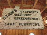 Old Stan's Carpentry Sign