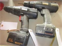 2 Craftsman drills, charger & extra battery