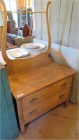Two Drawer Washstand with Harp