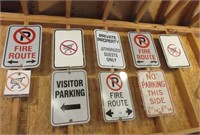 Lot of Many Traffic Signs