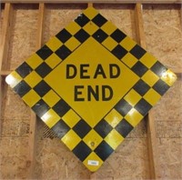 Large Reflective Dead End Sign