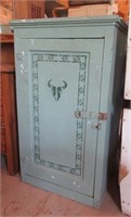 Folk Art Type Overpaint Cabinet