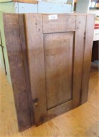 Old Wooden Cabinet Door with Hinges
