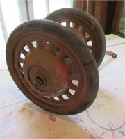 Pair of Old Wagon Wheels
