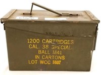 Military ammo Case & 1200 rds of .38 caliber