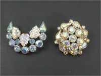 2 "WEISS" Germany Brooches
