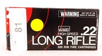 .22 LR High-Speed BRICK 500 Rimfire Cartridges