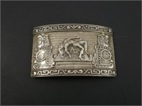 Old Mexico Sterling Silver Belt Buckle 31.3 Grams