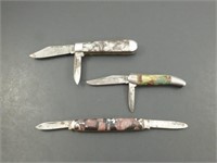 3 Vintage Pocket Knives - 2 Hammer Brand, 1