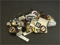 Lot of Vintage Buttons & Wine Charms