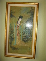 Framed Oriental picture