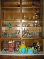 Liquor cabinet misc contents