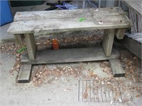 Wooden drink table outdoor table
