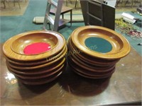Oak collection plates