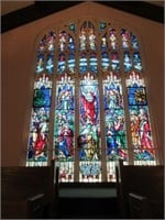 Stunning stained glass window