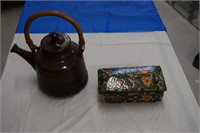 Pottery Pitcher and Trinket Box