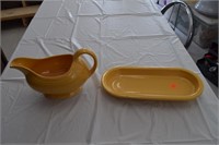 Fiesta Sauce Boat and Utility tray