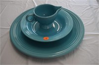 Fiesta Platter and Salad Bowl and Creamer