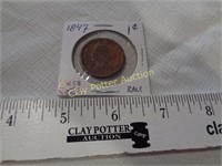 1847 US Large Cent Coin
