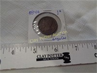 1846 US Large Cent Coin