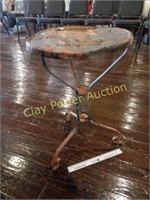 Vintage Metal Patio Side Table