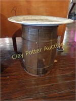 Old Nail Keg Barrel & Serving Tray