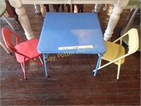 Childs Folding Table & Chairs Set