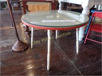 Vintage Kids Table w/ Glass Top