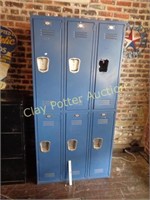 6 Door Metal School Lockers