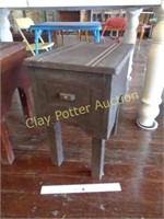 Antique Wood Table with Drawer