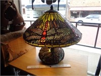 Stained Glass Firefly Lamp, Tiffany Style