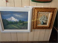 2 Framed Paintings on Canvas