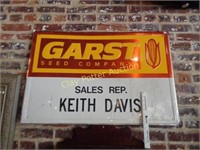 Metal GARST SEED CO. Sign